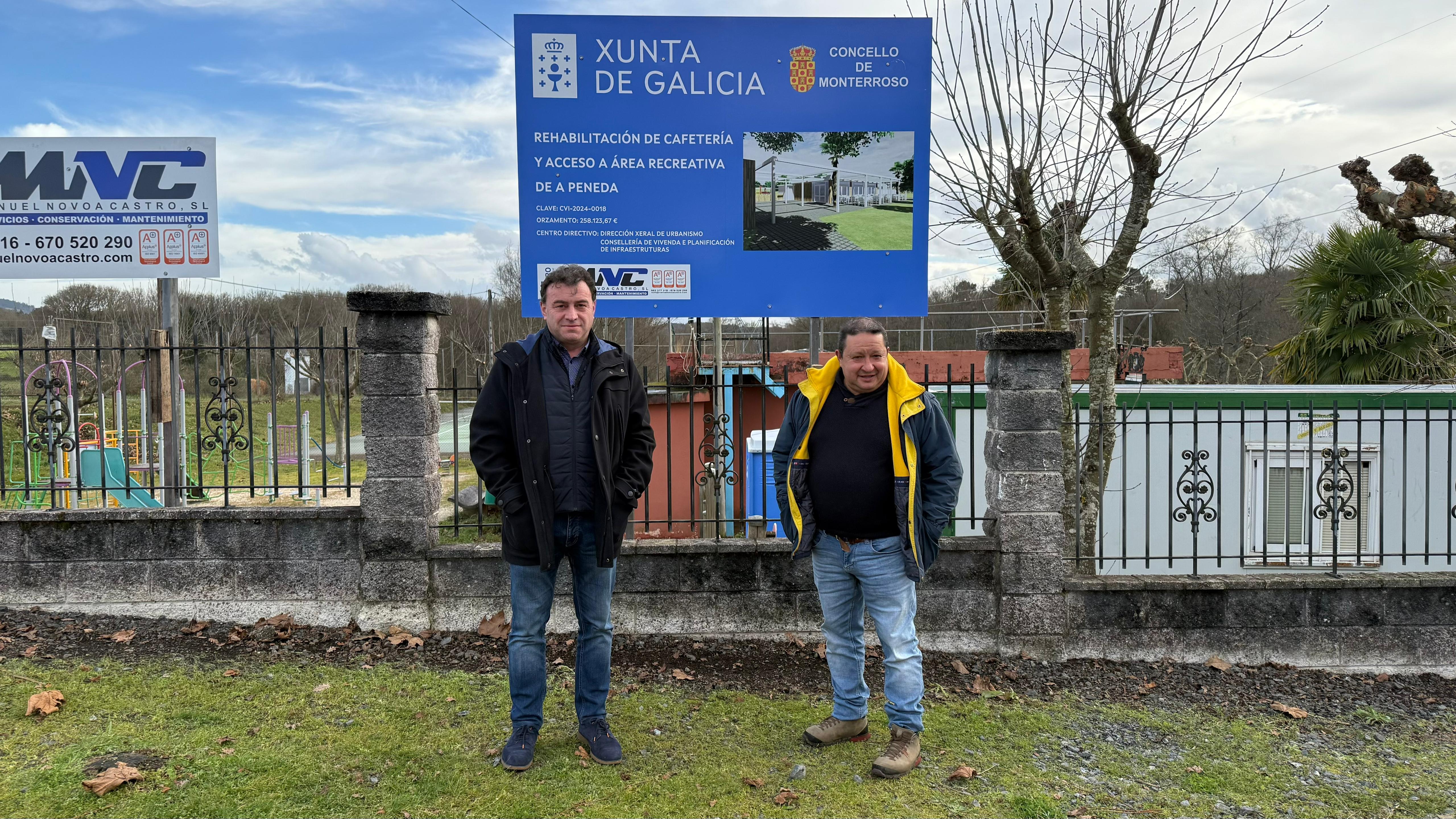 Eloy Pérez co responsable da empresa adxudicataria dos traballos na área da Peneda.